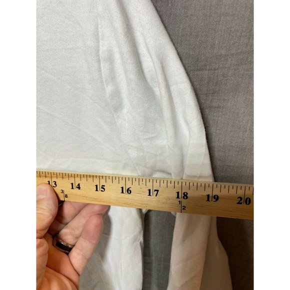 Nautica Shirt‎ Womens Medium White Round Neck Contrast Cuff Long Sleeve Ladies. - Picture 6 of 9